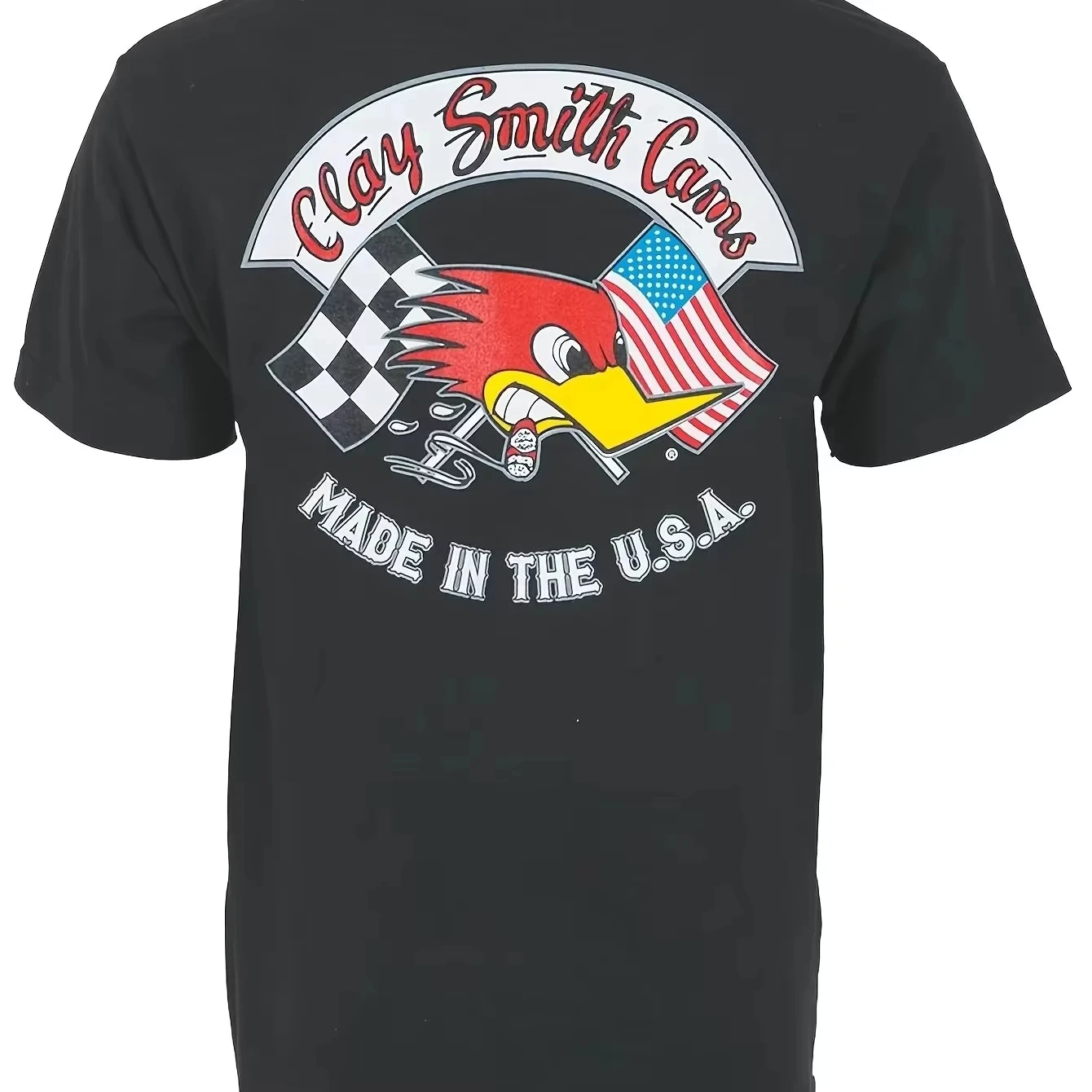 Camiseta Estampada Unissex de Gola Redonda Clay Smith Camo, Nova Coleção Verão 2026, Confortável e de Alta Qualidade