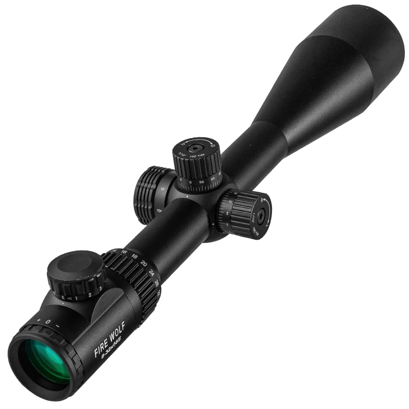 Tactical 8-32X56E Air Rifle Optics Red Dot Green Sniper Scope Compact Riflescopes Hunting Scopes With 20mm/11mm Rail Mounts