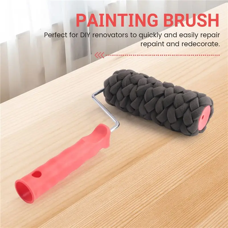 A27F-Pattern Paint Roller Tool Environmental Protection Stamp Painting Decorative Cylinder Tools Imitate Stone For Wall
