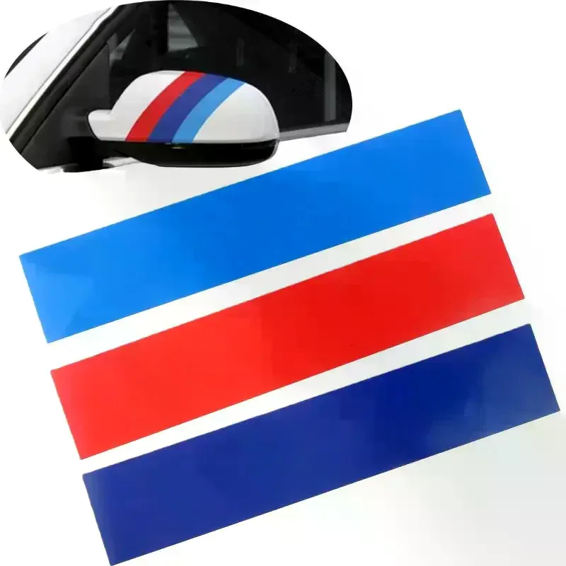 

1/3/5 Sets Personalized Car Decoration PVC M Stripe Color Grill Sticker For 1 3 5 X1 X3 X5 Series Auto Accessories Trim