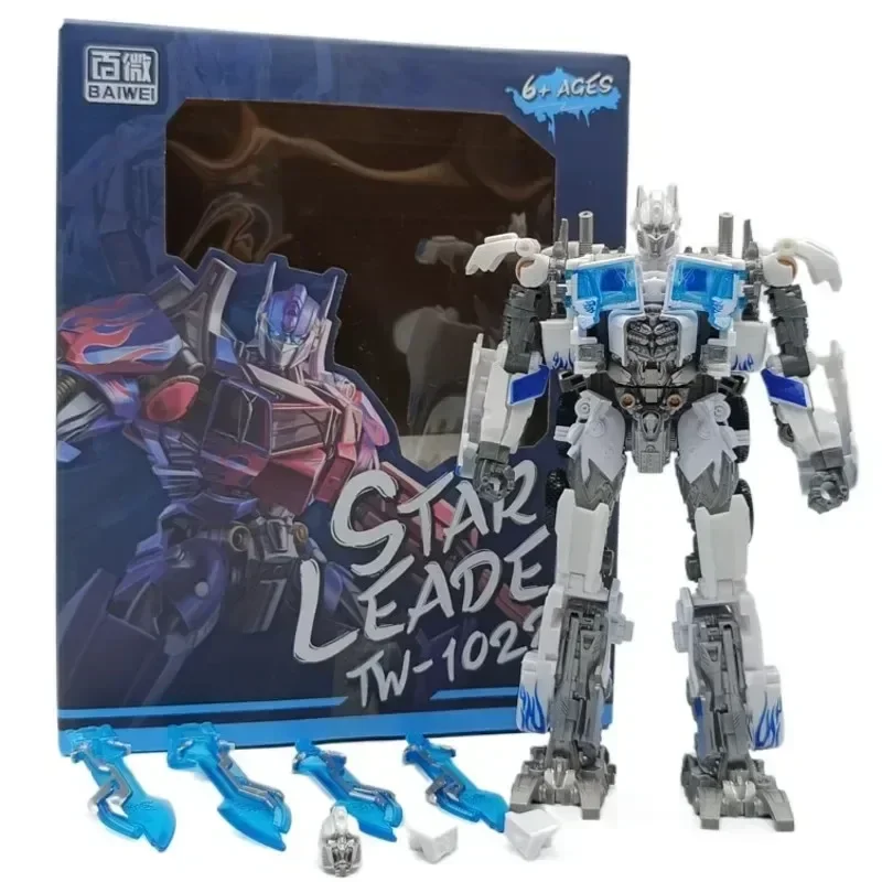 Na Stanie Transformacja Baiwei TW1022 Optimu Primal Ultra Magnus KO Masterpiece Commander Nemesis Prime Robot Samochód Transformujący