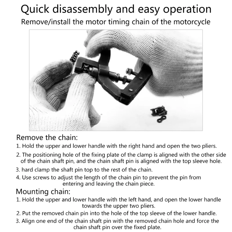 Motorkettingbreker Splitter Cutter Klem Fietsen Removal Tool