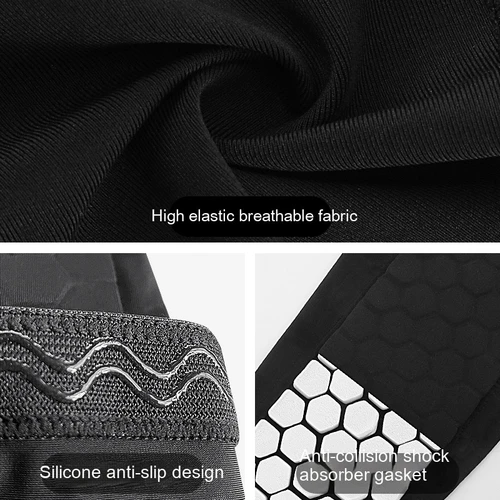 Imagen 2 del producto 1/3 Uds mangas de pierna espinilleras a prueba de golpes panal soporte de nailon calcetín Protector de espinilleras equipo de fútbol escudos de fútbol Legging deportivo