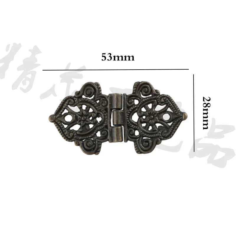 

Антикварная печатная мебель из цинкового сплава, винная коробка, деревянная петля для подарочной коробки, бронза