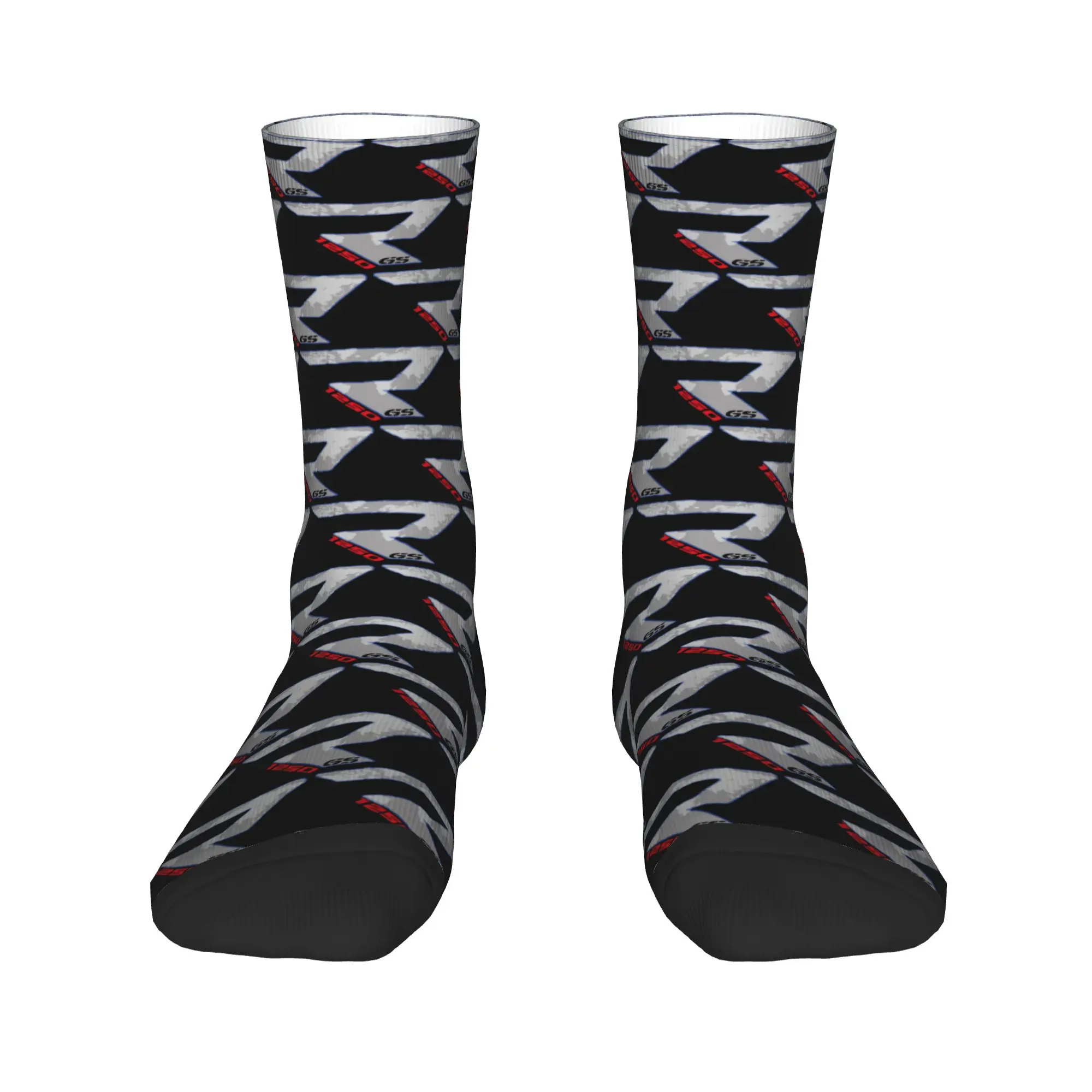 

Fashion Printed Adventure Motorbike GS Motorcycle Socks for Women Men Stretchy Summer Autumn Winter Crew Socks