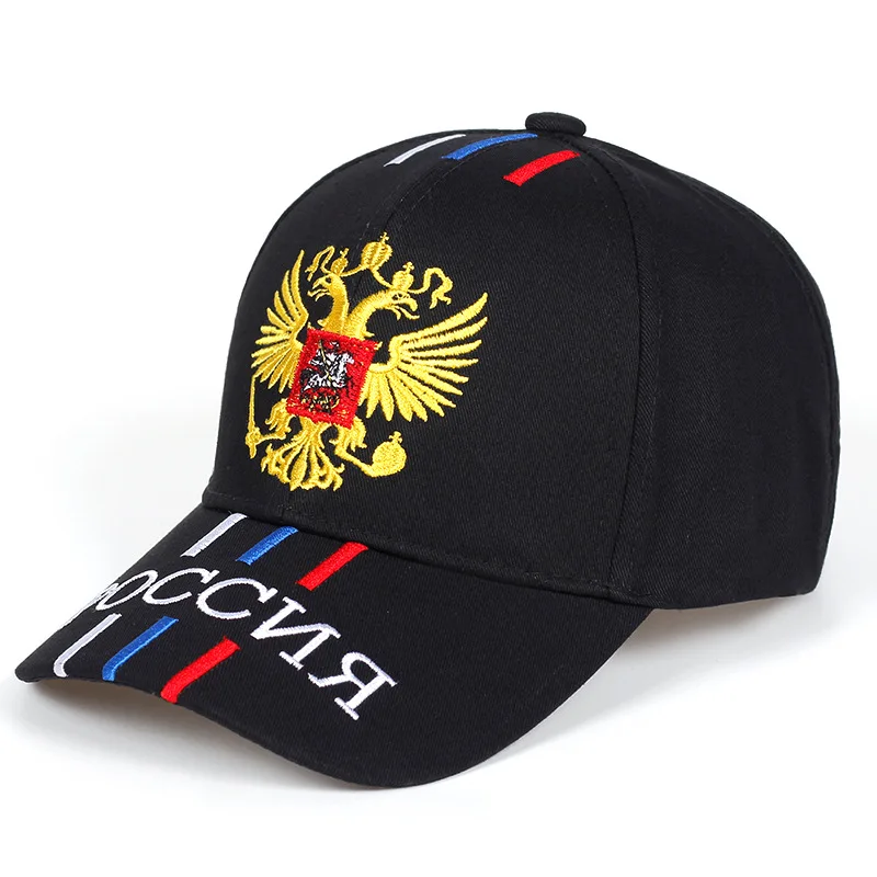 Baseball Cap Men\'s Summer Embroidered Alphabet Russian Flag Hat Women\'s Spring and Autumn Casual Sunshade Cap With Sun Protectio