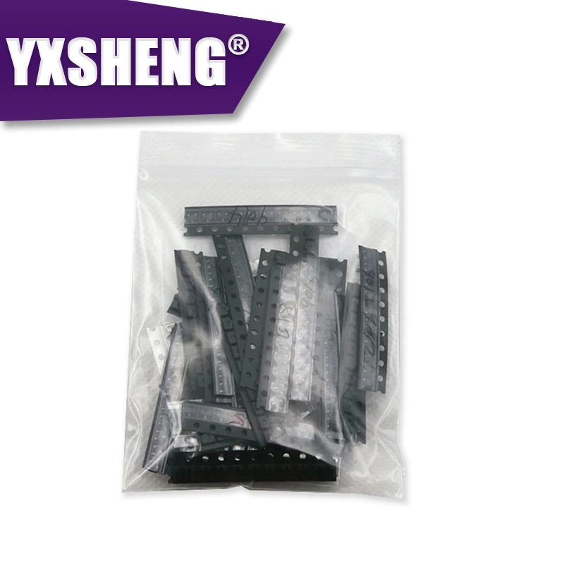30Values 350PCS Diode Transistor Assortment KIT 1N4148 M1 M7 SOT-23 PNP/NPN IC S8050 S8550 MMBT5401 2N2222 2N3906 A1015 C1815