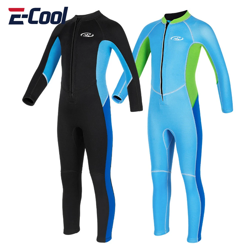 

Новый 2,5 мм гидрокостюм для мальчиков, детский цельный морозостойкий купальник с длинными рукавами, теплый солнцезащитный костюм для серфинга и подводного плавания