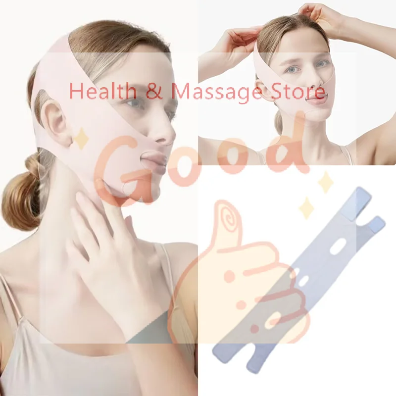 Banda Reductora Facial para Mujer, Banda Lifting Facial, Moldeador de Línea V, Cinturón para Levantar la Barbilla y las Mejillas, Correa de Masaje Facial, Herramientas de Cuidado de la Piel y Belleza