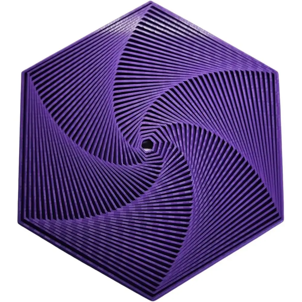 Funny Anti-stress Fractal Fidget Hexagon Playing Sensory Hexagon Hexagon Spiral PLA Mindful Meditation Tool Cube Fidget