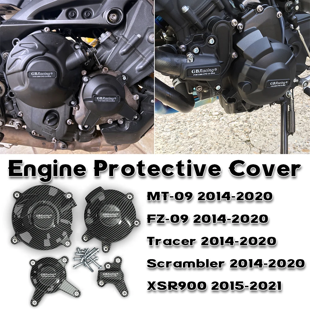 

FOR YAMAHA MT-09 FZ-09 TRACER SCRAMBLER 2014-2020 XSR900 2015-2021 Motorcycle Engine Protective Cover Guard Protector