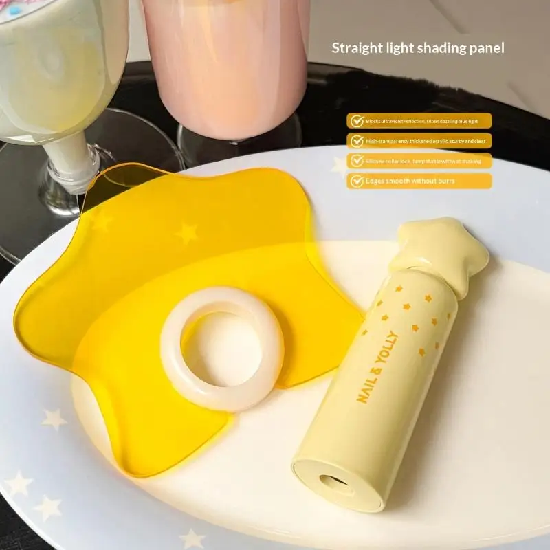 Cute Portable Star Shaped Mini Handheld UV LED Nail Lamp Quick Drying Gel Polish Curing Dryer Art Tool