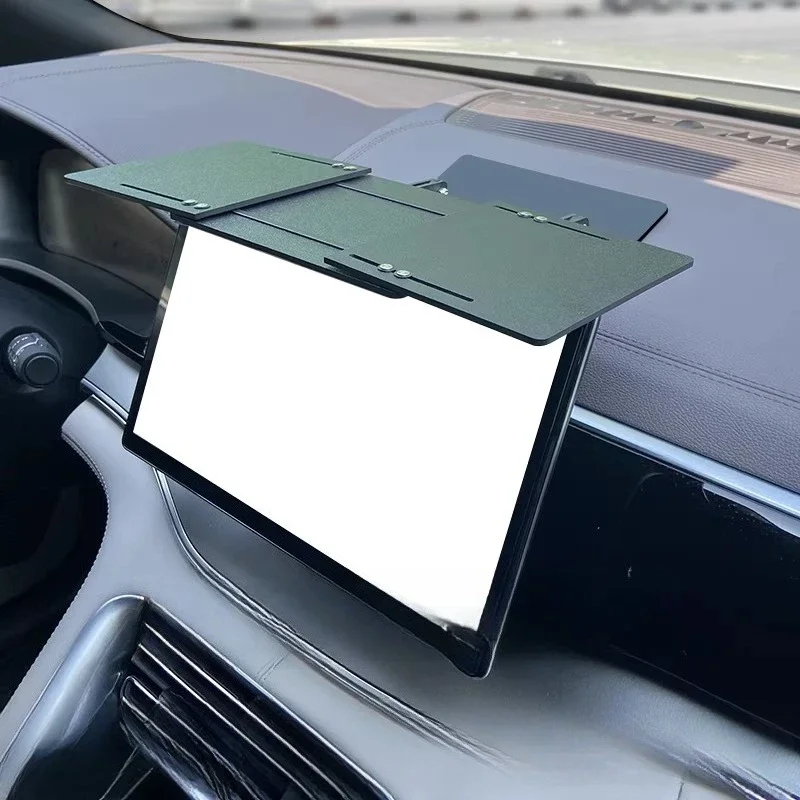 

For Car Central Control Screen Sun Visor, Folding Telescopic Baffle, Anti-Glare Protector for New Energy Vehicle Display
