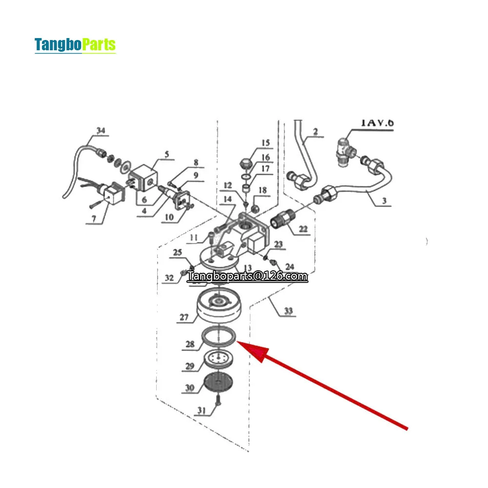 Coffee Maker Parts Brewing Head Leak Proof Sealing Rubber Ring For Bezzera ellisse Espresso Machine