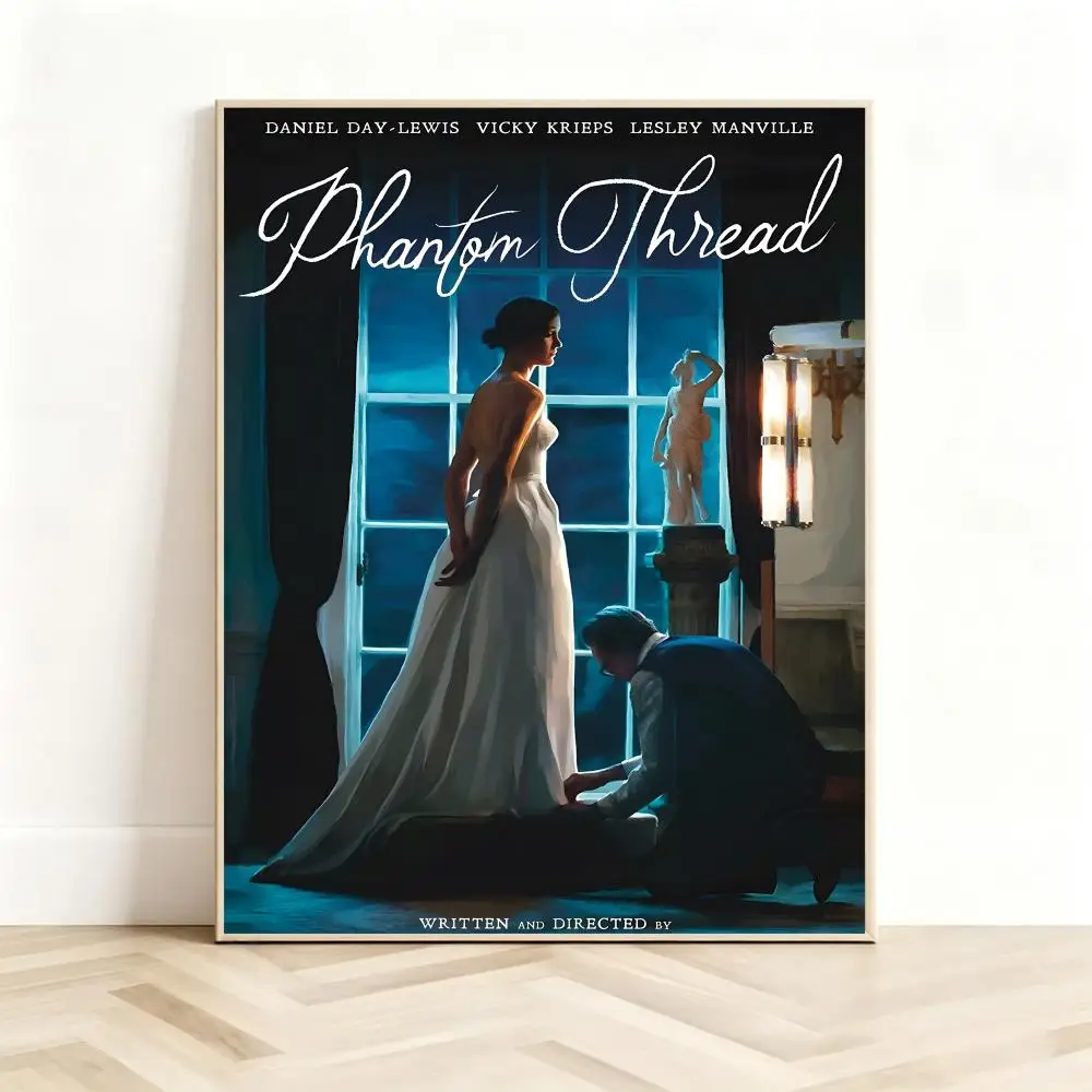 Elegant Film P-Phantom Thread Poster Classic Self-Adhesive PP Wall Sticker for Living Room Bar Decor Gift