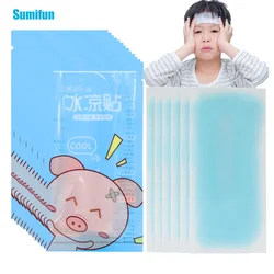 10/20/30Pcs Sumifun Cooling Patch Baby Fever Down Temperature Cool Gel Sheet Sticker Relieve Tired Heatstroke Headache Plaster