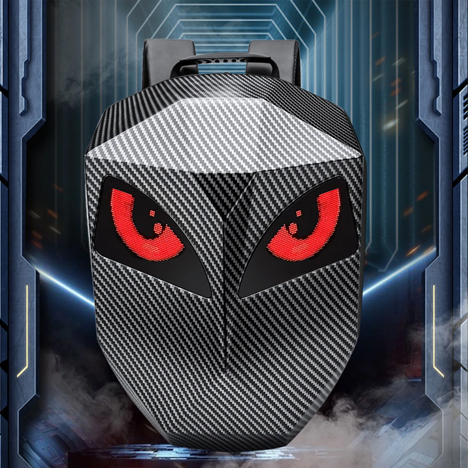 

Светодиодный рюкзак с программируемым экраном, жесткий корпус, водонепроницаемый, с питанием от USB, сумка для ноутбука для путешествий и езды на мотоцикле