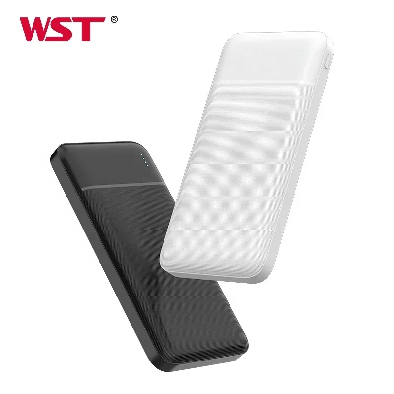 

WST power bank 10000mah ultra thin low price original custom power bank bancos de potencia small slim power banks