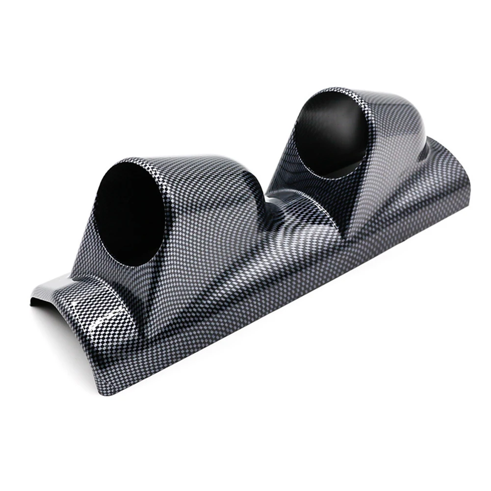 LHD Left Mm High Universality Fitment Carbon Fiber Design Construction Customizable Look Double Hole Design Gauge Pod