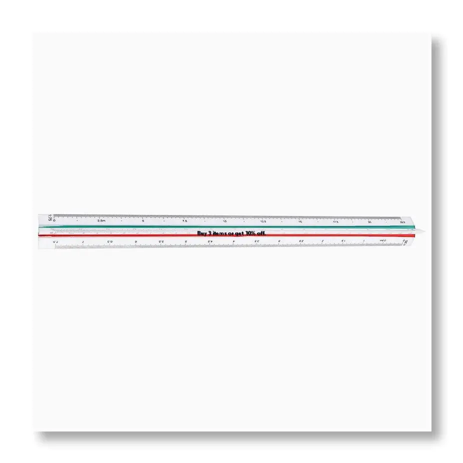 ●1:20 1:25 1:50 1:75 1:100 1:125 Plastic Triangular Scale Ruler