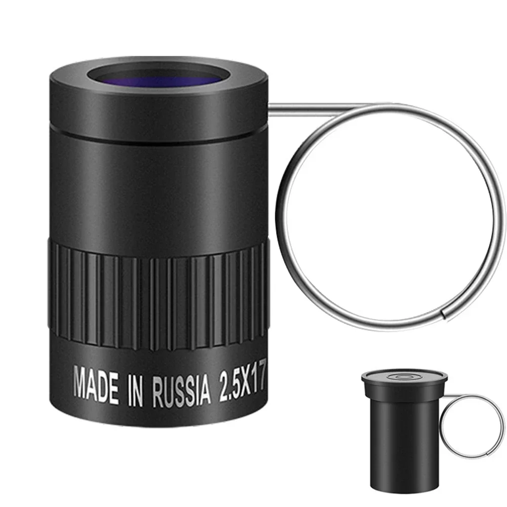 1Pc Mini New 35X22mm Pocket Miniature Monocular Telescope Student Finger Buckle Telescope Hunting and Tourism