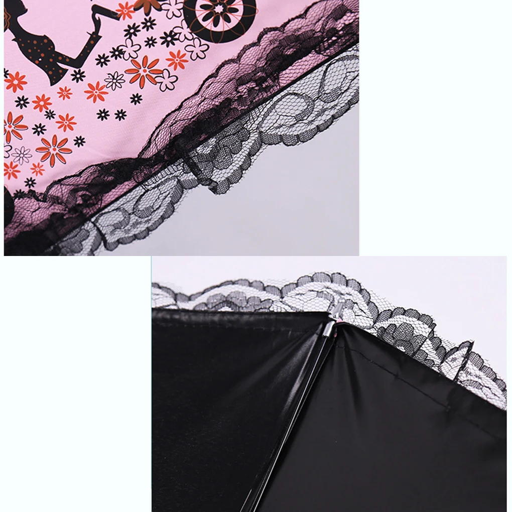 Stylish And Functional Lace Side Umbrella For Any Occasion Small Size Portable Sun Umbrella