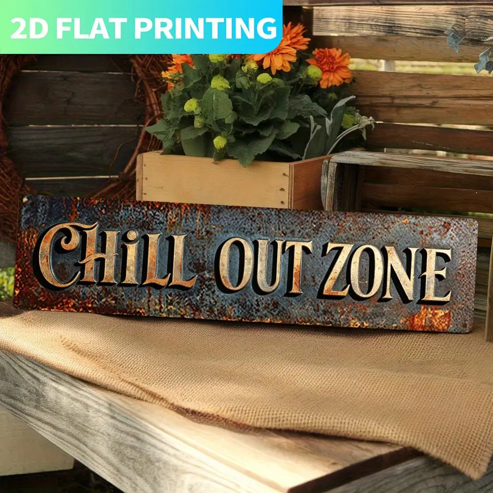 2D Flat, Two-dimensional Flat Surface, 1pc Pack, Vintage Wooden Sign, Vintage Wall Decor 