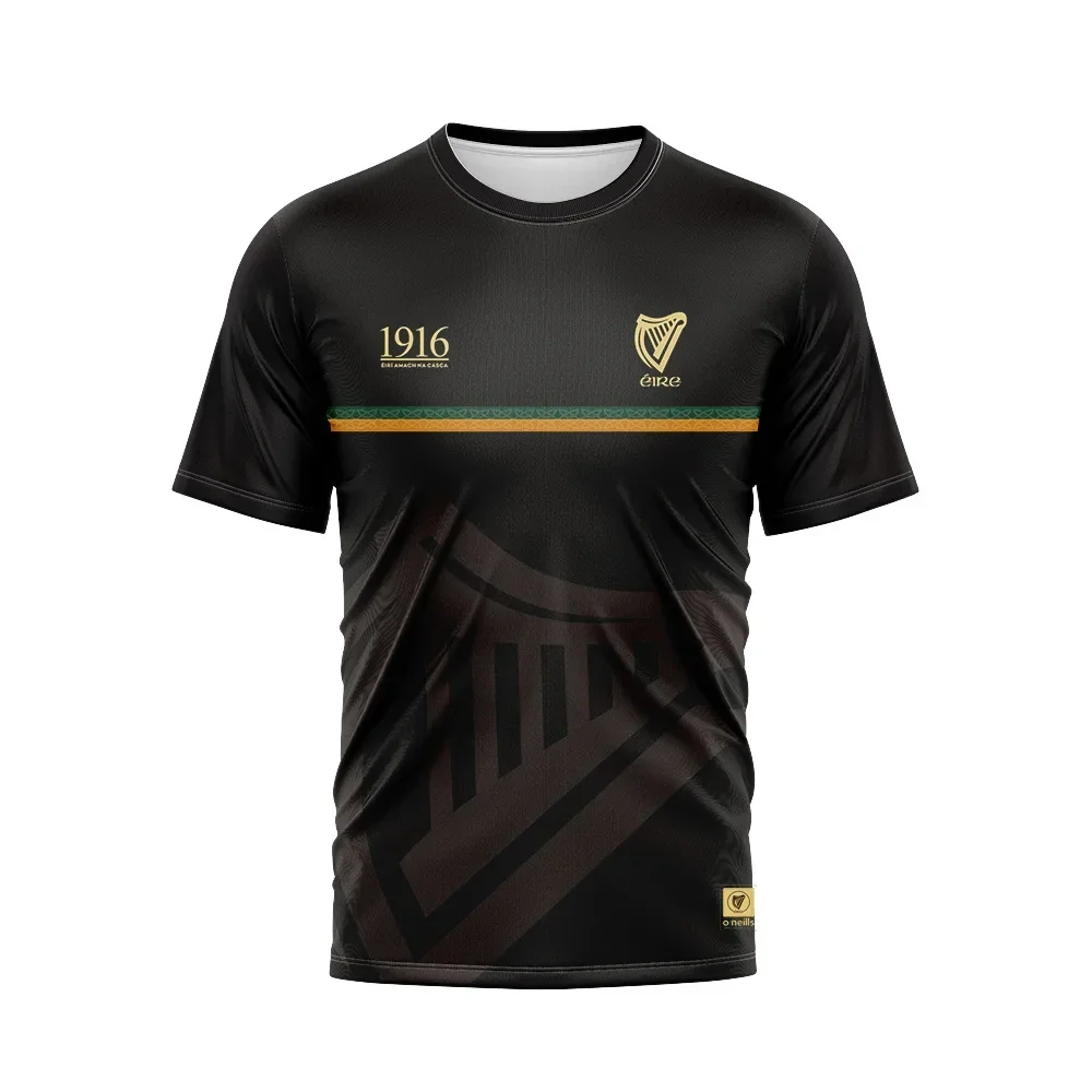 1916 Jersey Memorial Rugby Jersey 3D Printed Men's T-Shirt Fitness Training Suit Sweat-absorbing Breathable Competition Suit