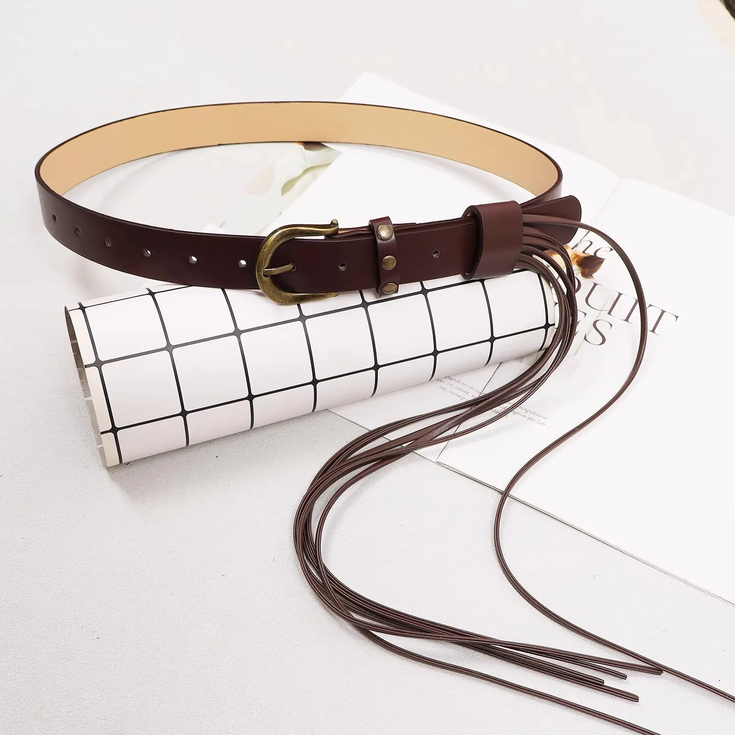 Pista da donna Moda PU Pelle Nappa Fascia da smoking Abito femminile Corsetti Cintura Cinture Decorazione Cintura larga R3285