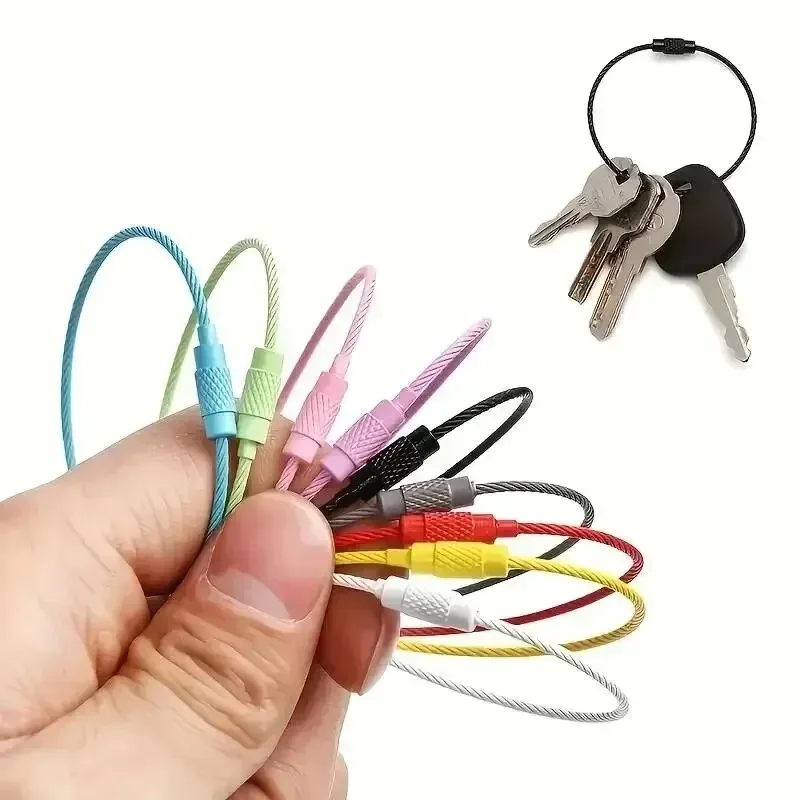 

10pcs Colorful Stainless Steel Wire Luggage Tag Clip for Travel Suitcase Baggage and Everyday Use with Durable Metal Hook
