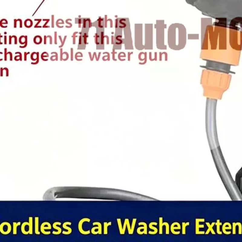 1 Set Car Washing Nozzle Connector Adapter Pressure Spray Lance Car Washer Extension Effortless Installation
