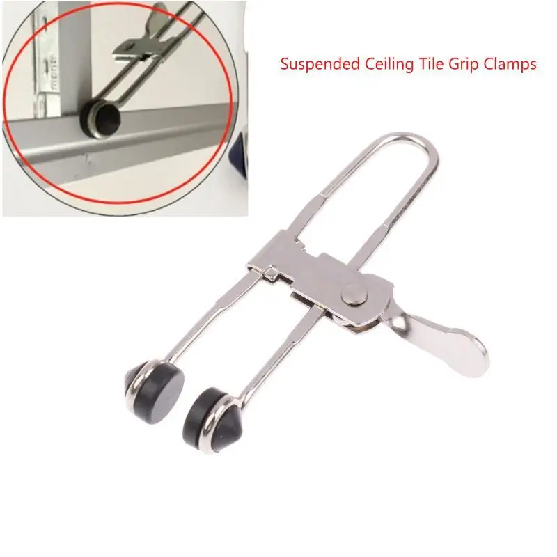 ~Rubber Head Clamps Outdoor Lever Action Grid Clamps Ceiling Tile Mounting Clips Hand Tool Multifunctional Fastener