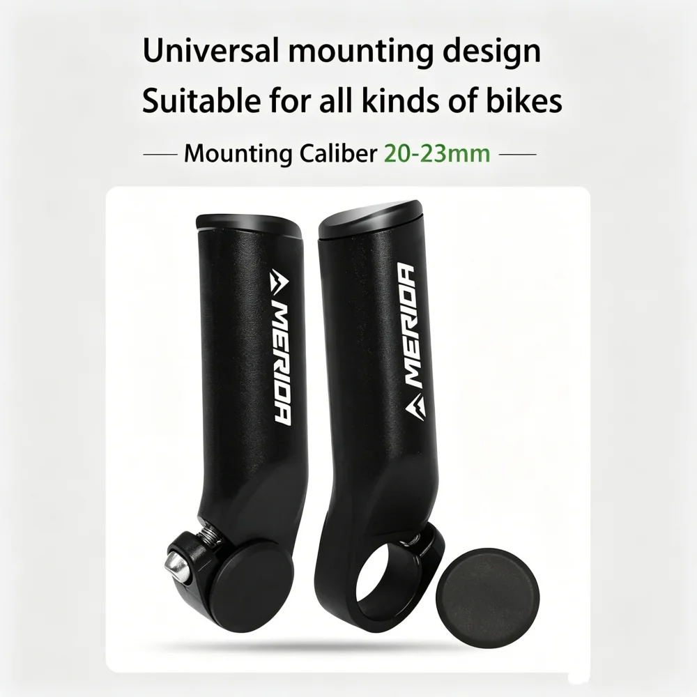 Universal Bicycle Vice Grips Small Auxiliary Handlebar Aluminum Alloy Goat Horn Handle Grips Mountain