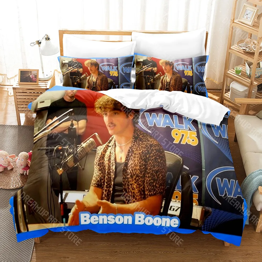 3D Printed Benson Singer Boone Bedding Set for Boys Girls Duvet Cover Pillowcase Twin Queen King Full Single Double Sizes