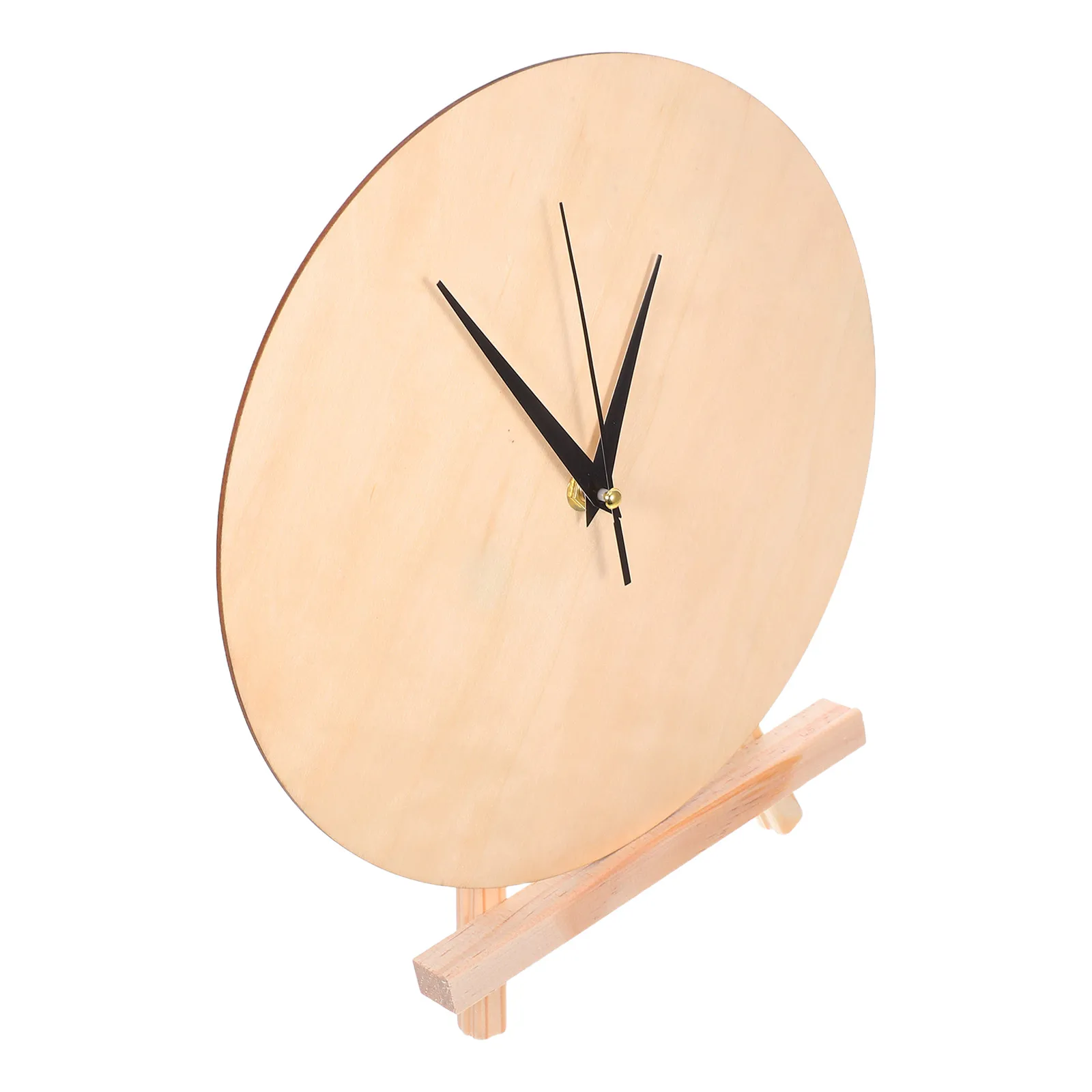

Blank Wooden Clock Dial 25Cm Round DIY Craft Base for Painting Educational Time Learning Creative Home Wall Decor
