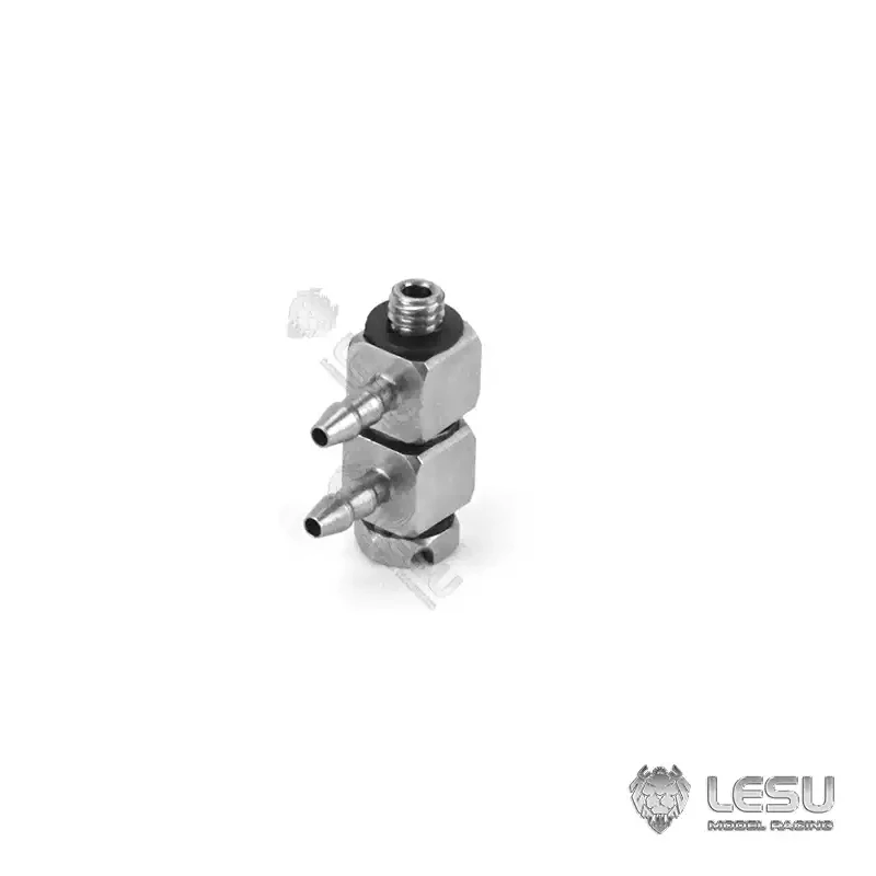 Modificação de modelo hidráulico, precisão de aço inoxidável, conexão de fio M3 dobrada através do bocal de óleo, instalação de tubulação de nylon