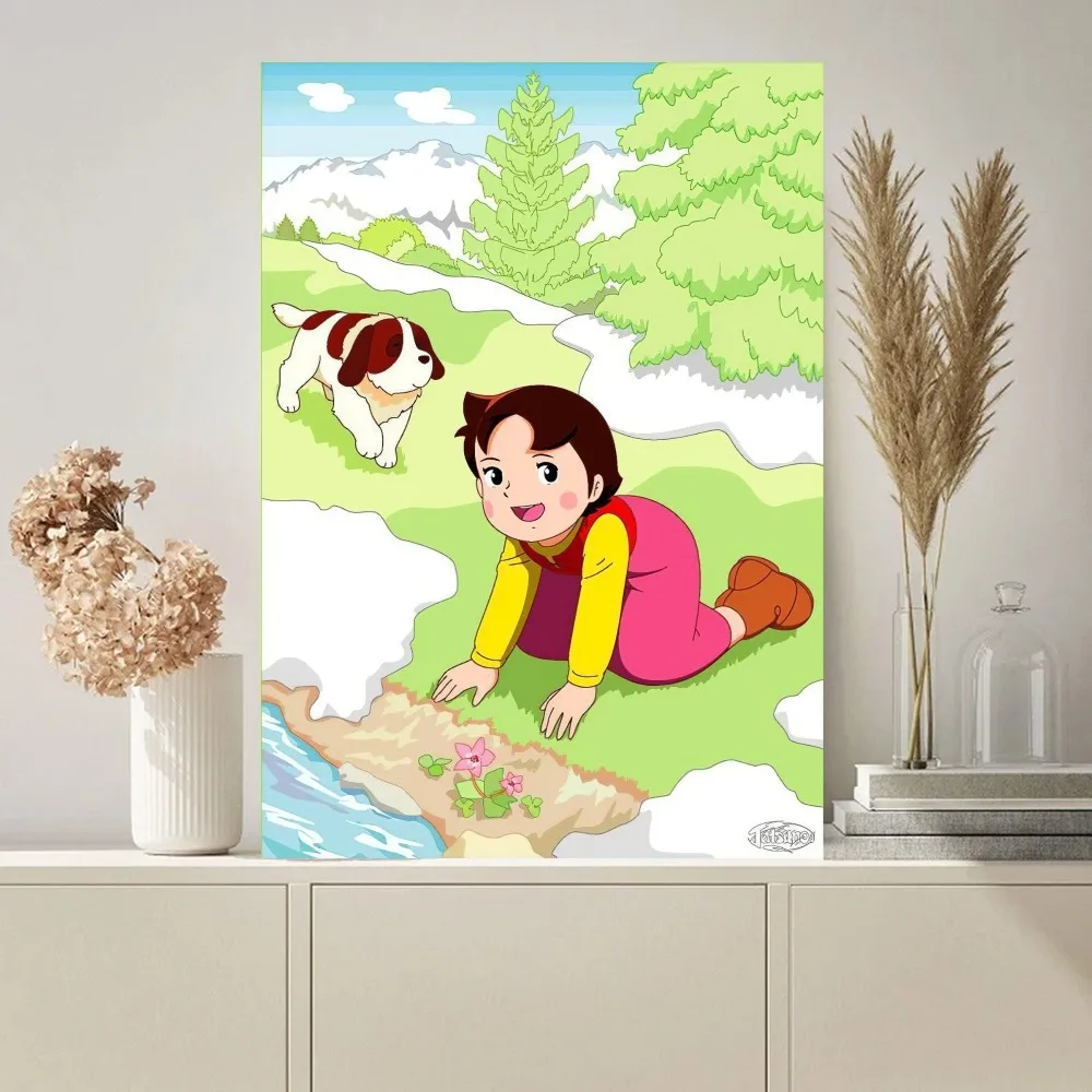 Cute Heidi Poster Paintings on The Wall Picture for Living Room Interior Painting Room Decoration