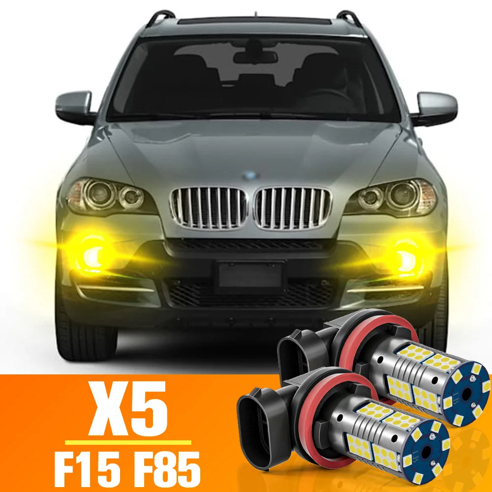 

2pcs LED Front Fog Light Bulb Accessories For BMW X5 F15 F85 2013 2014 2015 2016 2017 2018