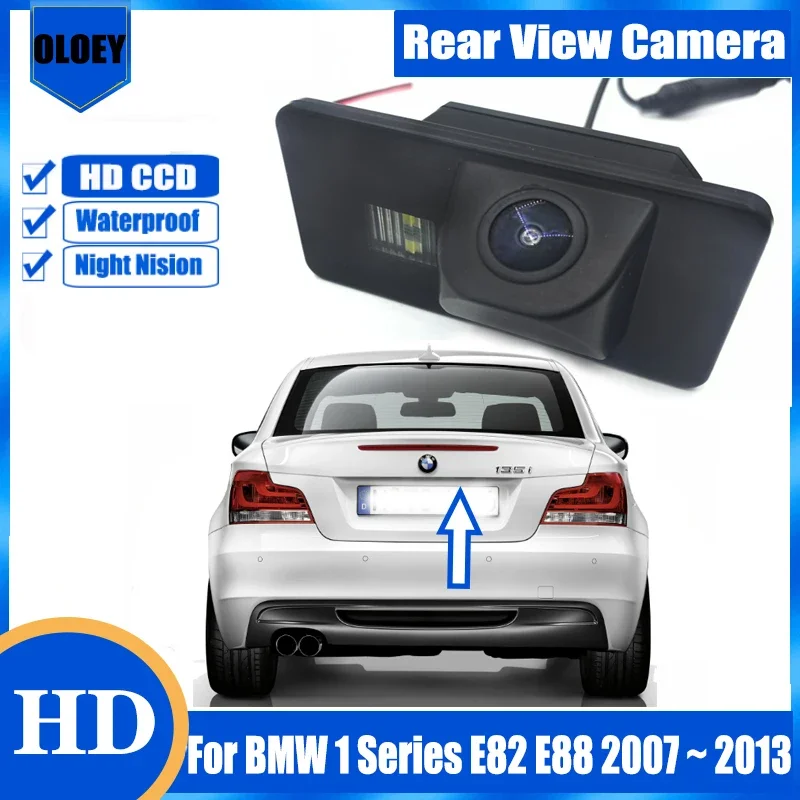 HD rear view camera For BMW 1 Series E82 E88 2007 ~ 2013 HD Night Vision Waterproof Camera| Backup Parking Reversing Camera