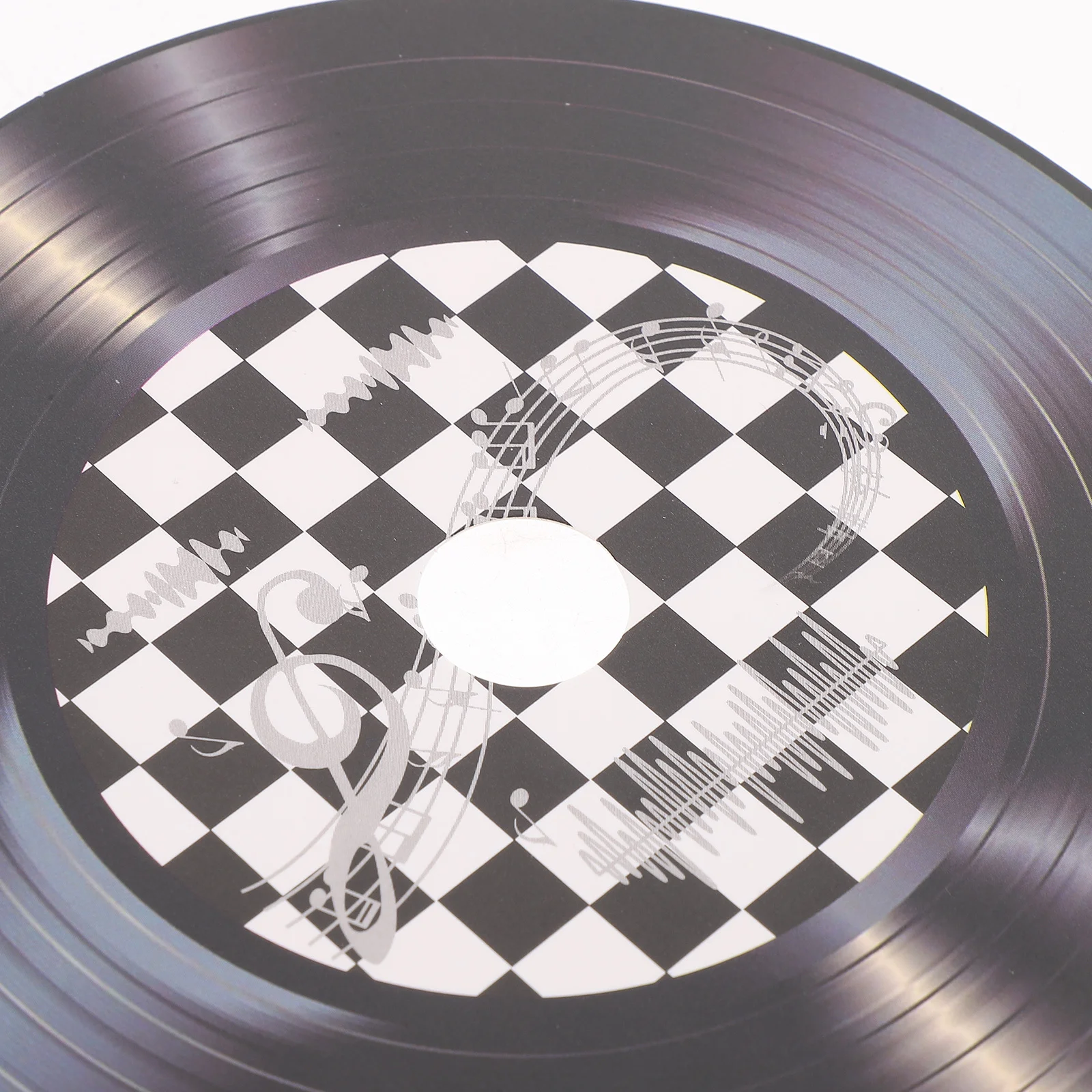 

9pcs Black Vinyl Records Decor Wall Wood Record Cutout For Retro Party Decoration Aesthetic Room Vintage Home Disco Theme