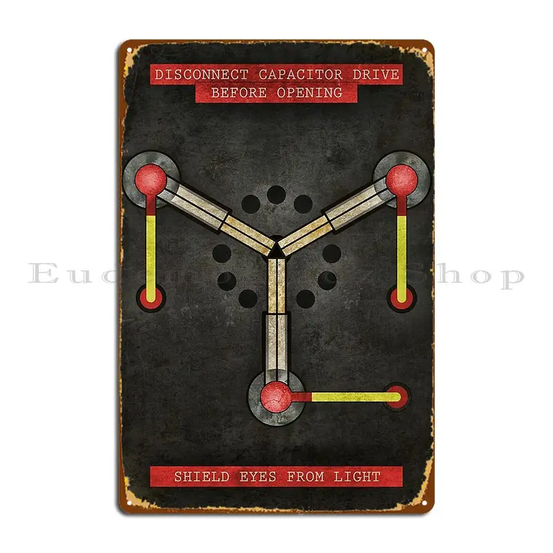 The Flux Capacitor Metal Sign Decoration Iron Party Garage Cinema Tin Sign Poster