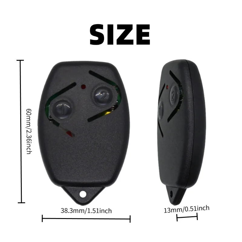 ROSSI Automatic Door Remote Control 433.92MHz Garage Door Opener Handheld Transmitter