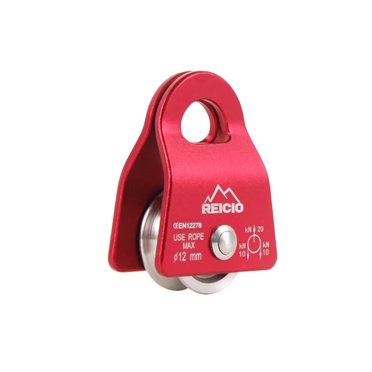 Outdoor High Load-bearing Single Pulley for 9-13MM Rope Side Pulley Mountain Climbing Rescue 3 Years 81*57MM High Strength 1 Pcs