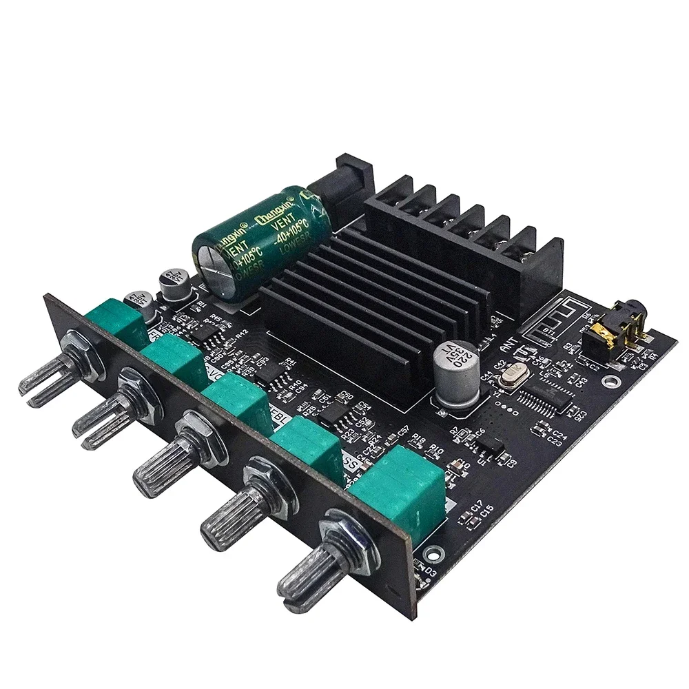 ZK-MT21 Bluetooth 5.0 Amplifier Board 2.1 Channel 50WX2+100W Audio Stereo AMP Bass and treble adjustment HIFI sound quality