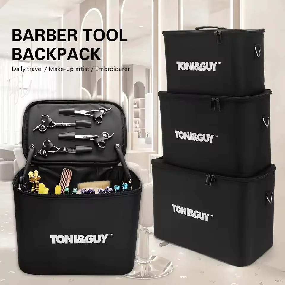 

Salon Makeup Handbag Supplies Barber Tools Backbag Barbershop Hairdressing Storage Bag Large Capaitcal Waterproof Hairdresser