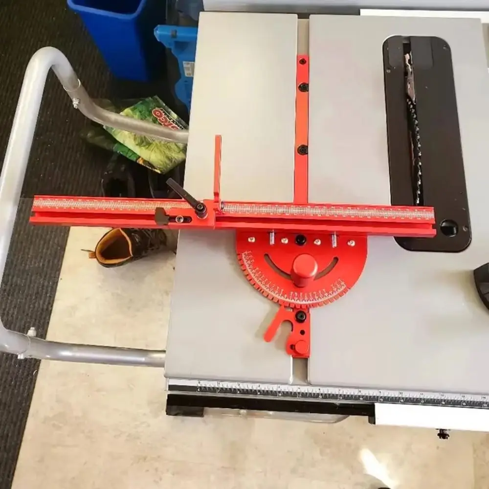 

Aluminium Profile Miter Gauge Push Handle Woodworking Tools Sawing Assembly Track Stop DIY Assembly Angle Ruler Router Table