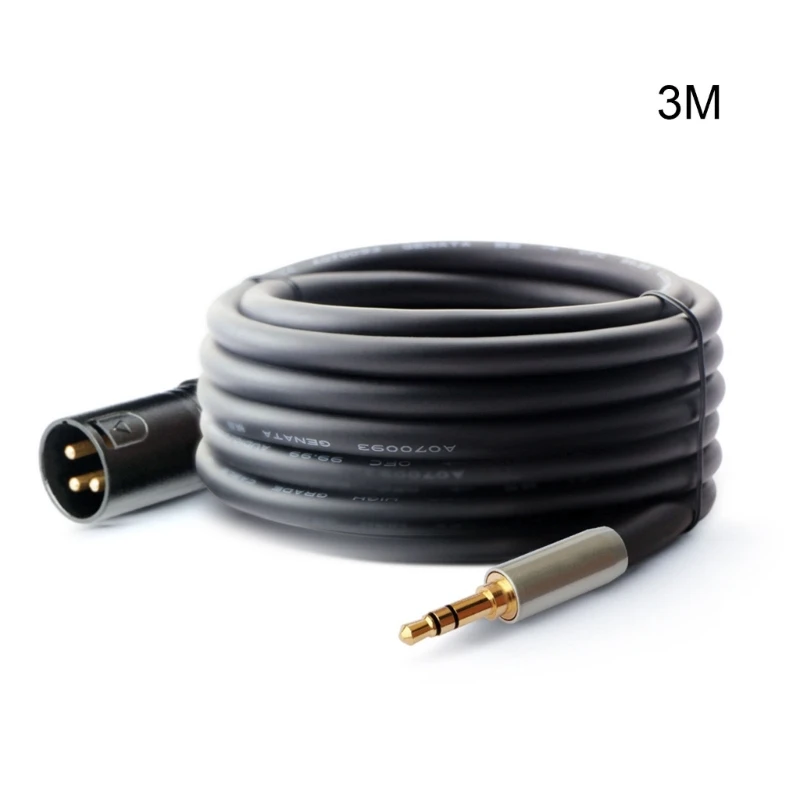 3.5mm To XLR Cable 3 Pin-Jack To XLR Male Stereo- Plugs 3.5 To XLR Male  Adapter