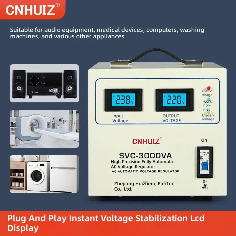 Single Phase 220V AC Voltage Regulator  TND SVC Automatic Stabilizer For Refrigerator Computer Air Conditioner Home Use