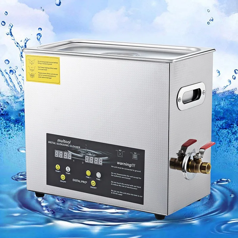Heavy Duty 6L Industrial Ultrasonic Cleaner Multifunction Rust Removal Degreasing Cleaning Machine Stainless Steel Tank for