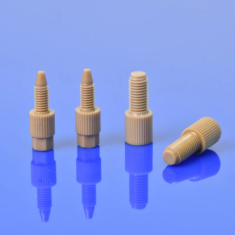 High-quality PEEK Coned Plug Fittings for Block the Flow of Liquid
